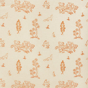Friendly Folk Melon Orange by Kravet Couture Fabric