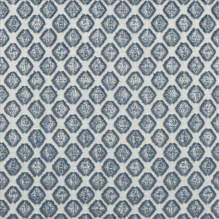 Amberlyn Denim by Kasmir Fabric 1472 86% Cotton
14% Polyester
 INDIA </p><p>Repeat: Horizontal: 1 6/8 inches and Vertical: 2 inches 54 - Fabric Carolina -