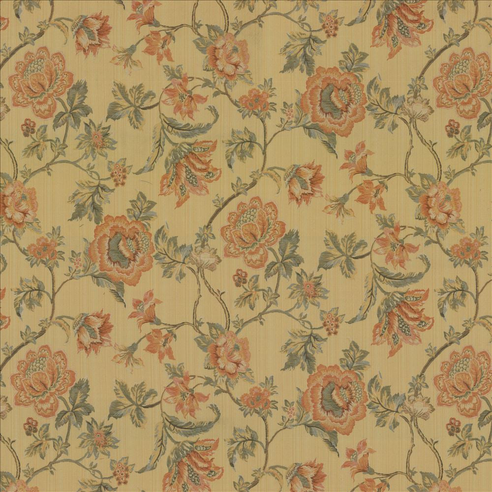 Amberlyn Floral Sunshine by Kasmir Fabric 8000 55% Polyester
45% Rayon
 CHINA 30,000 Wyzenbeek Double Rubs Horizontal: 28 4/8 inches and Vertical: 21 inches 54 - Fabric Carolina -