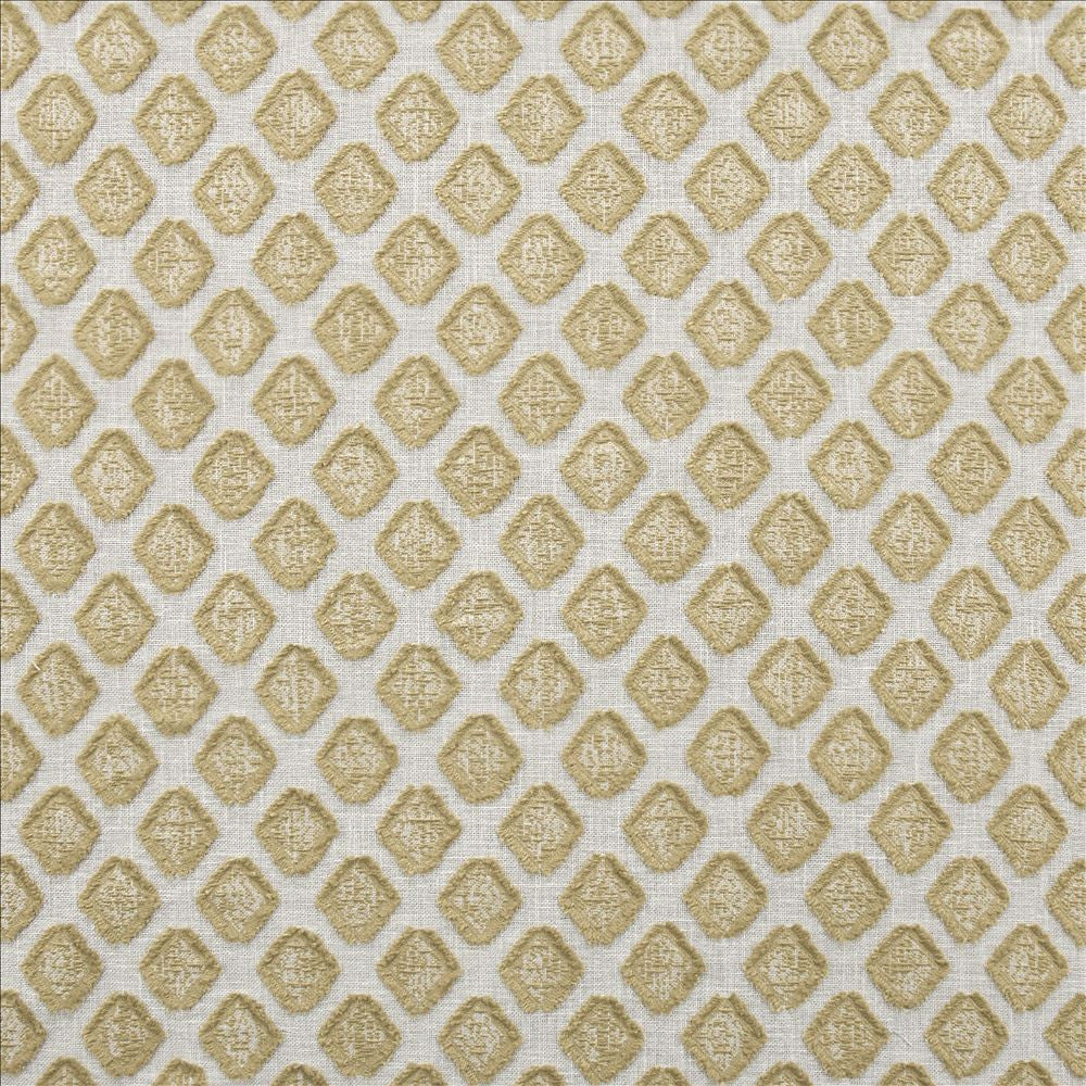 Amberlyn Gold by Kasmir Fabric 1470 86% Cotton
14% Polyester
 INDIA </p><p>Repeat: Horizontal: 1 6/8 inches and Vertical: 2 inches 54 - Fabric Carolina -