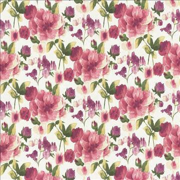 Ambrose Garden Raspberry by Kasmir Fabric 1435 100% Linen CHINA 48,000 Wyzenbeek Double Rubs H: 27 inches, V: 25 2/8 inches 54 - Fabric Carolina - Kasmir