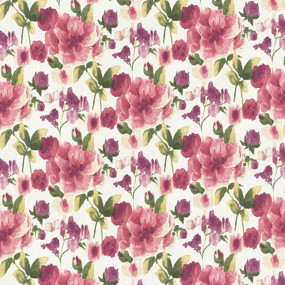 Ambrose Garden Raspberry by Kasmir Fabric 1435 100% Linen
 CHINA </p><p>Repeat: Horizontal: 27 inches and Vertical: 25 2/8 inches 54 - Fabric Carolina -