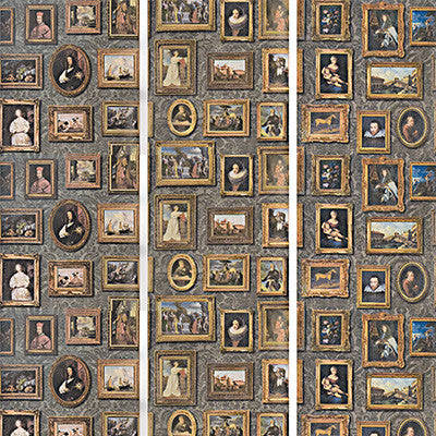 Gallery Charcoal by Kravet Couture Wallcovering