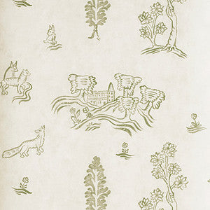 Wychwood Basil Green by Kravet Couture Wallcovering