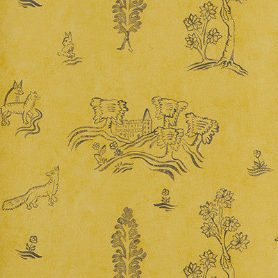 Wychwood Provencal Yellow by Kravet Couture Wallcovering