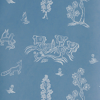 Wychwood Happy Blue by Kravet Couture Wallcovering