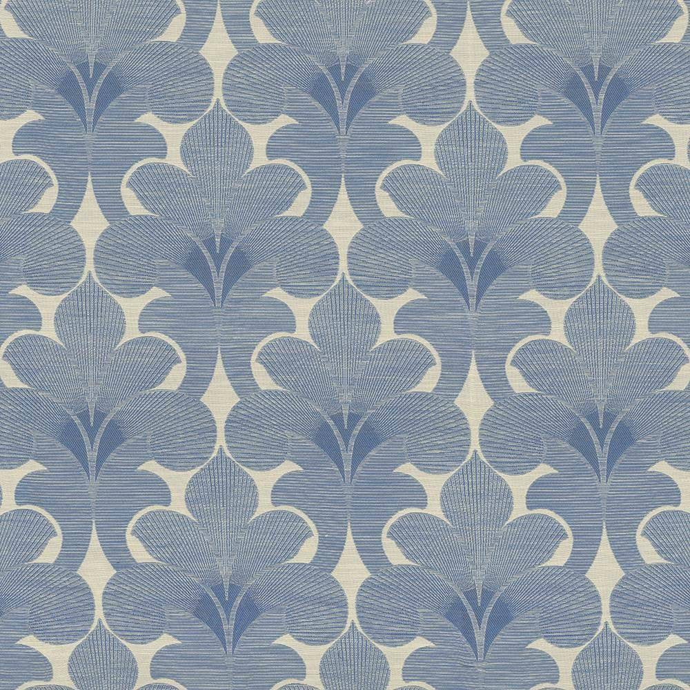 Anastasia Cobalt by Kasmir Fabric 8005 79% Rayon 21% Polyester USA 50,000 Wyzenbeek Double Rubs H: 14 3/8 inches, V:21 inches 54 - Fabric Carolina - Kasmir