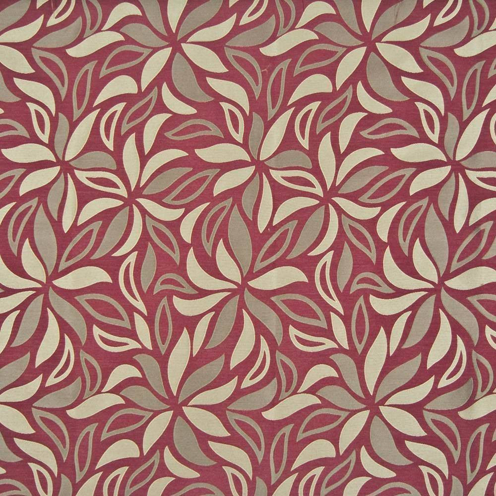 Andretti Bordeaux by Kasmir Fabric 1384 61% Viscose 39% Polyester INDIA 8,000 Martindale Cycles H: 14 inches, V:25 2/8 inches 55 - Fabric Carolina - Kasmir