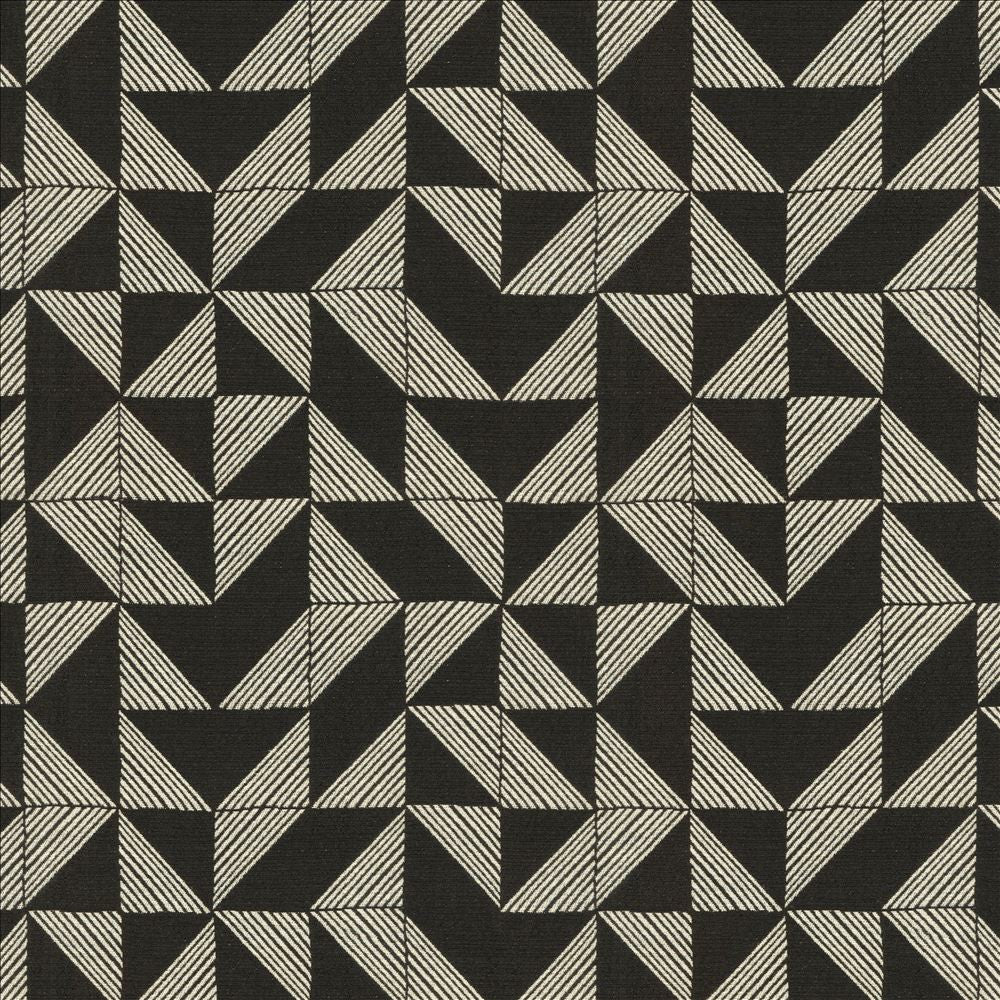 Angles Abound Night by Kasmir Fabric 1451 48% Polyester
32% Cotton
11% Olefin
9% Rayon
 USA 25,000 Wyzenbeek Double Rubs </p><p>Repeat: Horizontal: 13 4/8 inches and Vertical: 14 inches 54 - Fabric Carolina -