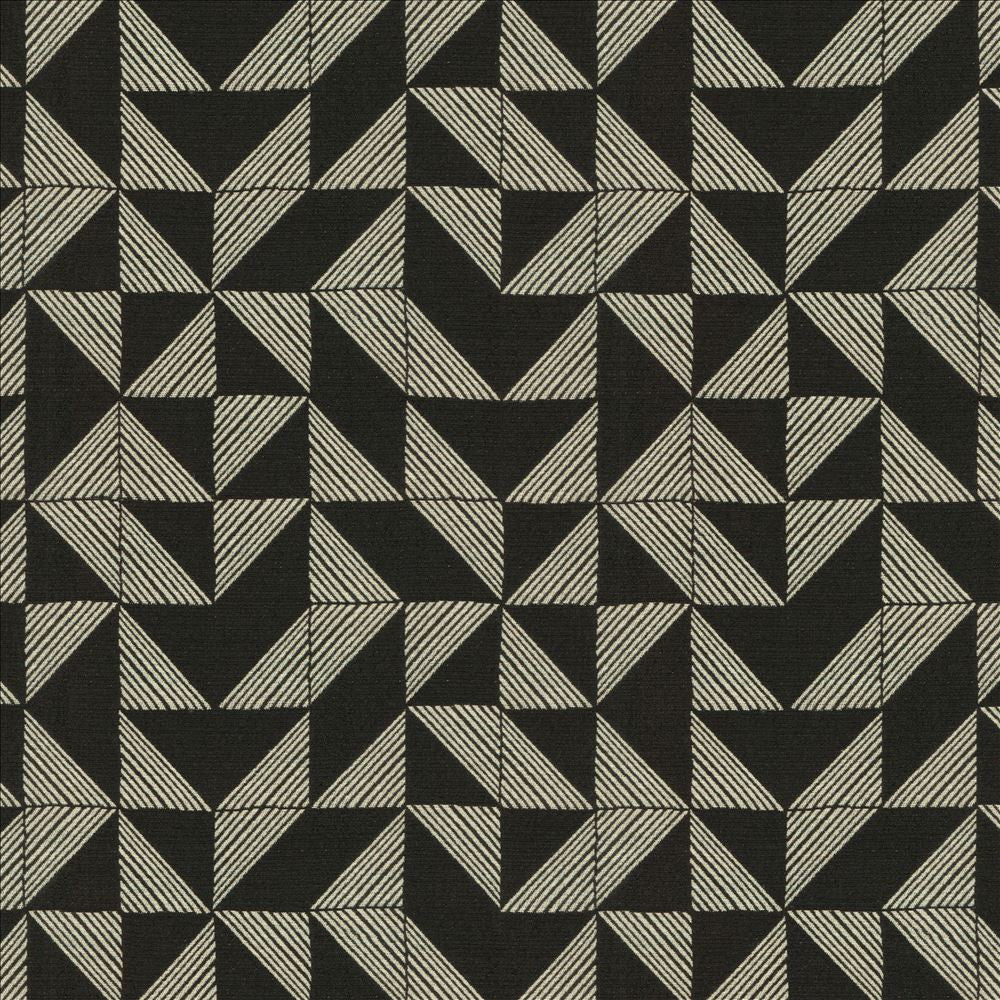 Angles Abound Night  by Kasmir Fabric See sample 48% Polyester
32% Cotton
11% Olefin
9% Rayon
 USA 25,000 Wyzenbeek Double Rubs </p><p>Repeat: Horizontal: 13 4/8 inches and Vertical: 14 inches 54  - Fabric Carolina -