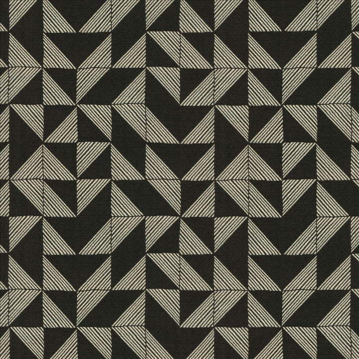 Angles Abound Night  by Kasmir Fabric See sample 48% Polyester
32% Cotton
11% Olefin
9% Rayon
 USA 25,000 Wyzenbeek Double Rubs </p><p>Repeat: Horizontal: 13 4/8 inches and Vertical: 14 inches 54  - Fabric Carolina -