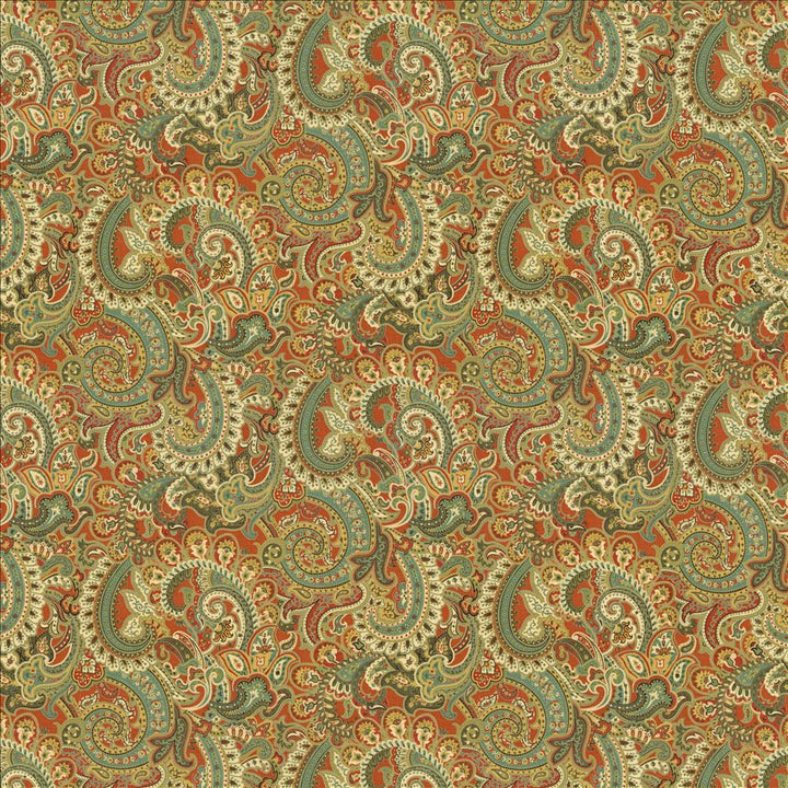 Anjou Paisley Ming Red by Kasmir Fabric 5106 55% Linen
45% Rayon
 CHINA 12,000 Wyzenbeek Double Rubs </p><p>Repeat: Horizontal: 27 4/8 inches and Vertical: 25 2/8 inches 54 - Fabric Carolina -