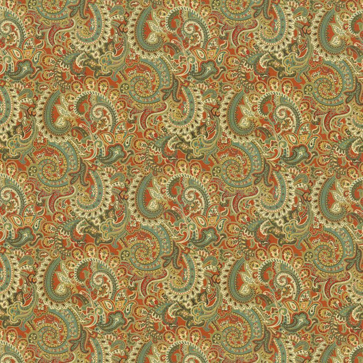 Anjou Paisley Ming Red by Kasmir Fabric 5106 55% Linen
45% Rayon
 CHINA </p><p>Repeat: Horizontal: 27 4/8 inches and Vertical: 25 2/8 inches 54 - 55 - Fabric Carolina -