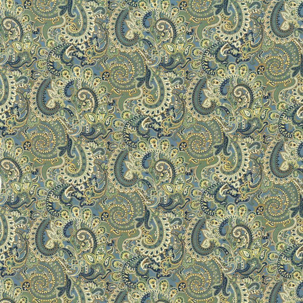 Anjou Paisley Monsoon by Kasmir Fabric 5107 55% Linen
45% Rayon
 CHINA </p><p>Repeat: Horizontal: 27 4/8 inches and Vertical: 25 2/8 inches 54 - 55 - Fabric Carolina -