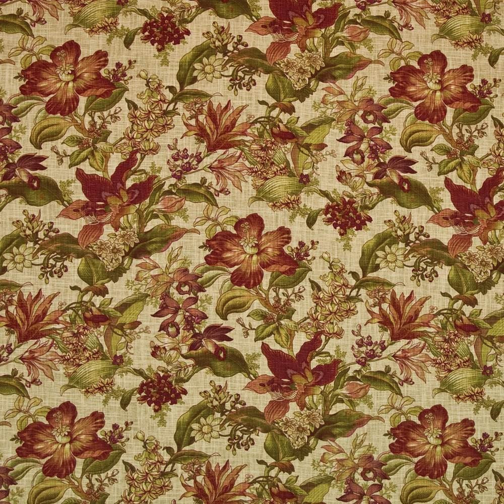 Ansley Gardens Spice  by Kasmir Fabric See sample 55% Flax
45% Viscose
 CHINA Not Tested </p><p>Repeat: Horizontal: 13 4/8 inches and Vertical: 27 inches 54  - Fabric Carolina -
