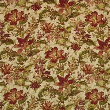 Ansley Gardens Spice by Kasmir Fabric 1402 55% Flax 45% Viscose CHINA Not Tested H: 13 4/8 inches, V: 27 inches 54 - 55 - Fabric Carolina - Kasmir