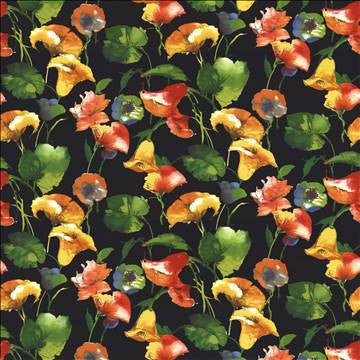 Ansley Park Raven by Kasmir Fabric 1433 100% Cotton INDONESIA 15,000 Wyzenbeek Double Rubs H: 54 inches, V: 27 inches 54 - 55 - Fabric Carolina - Kasmir