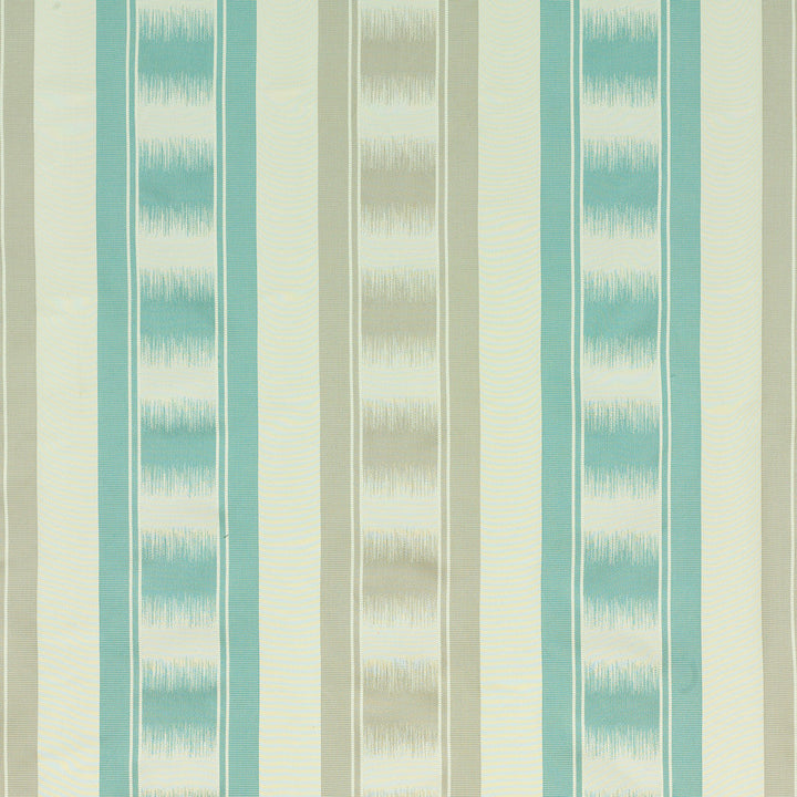 Ryecote Stripe Aqua/Silver by G P & J Baker Fabric