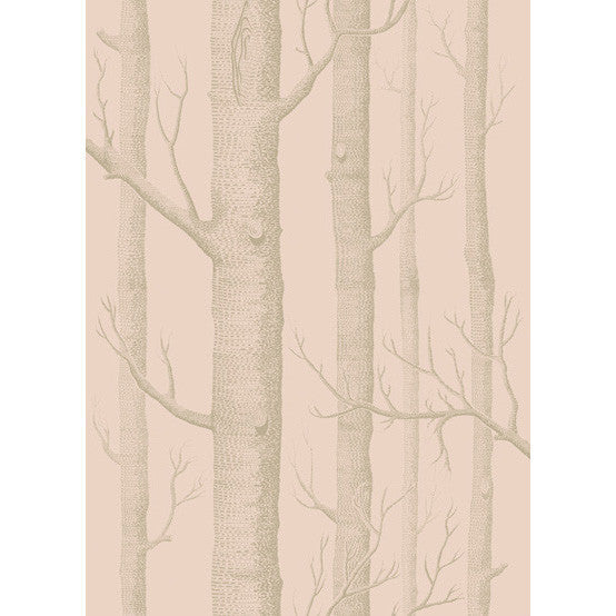 Woods Pink/Gilver by Cole & Son Wallcovering