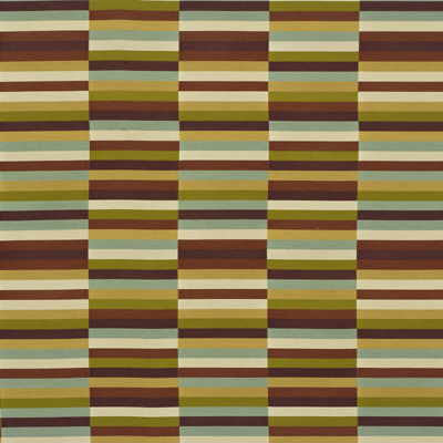 Blocchi Silk Plum/Aqua by Groundworks Fabric