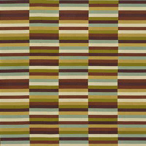 Blocchi Silk Plum/Aqua by Groundworks Fabric