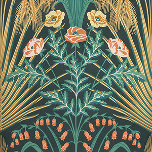 Bluebell Teal/Gold/Petrol by Cole & Son Wallcovering