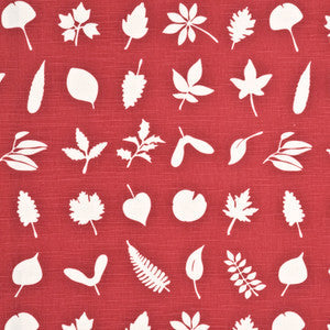 Tumbling Leaves Red by Baker Lifestyle Fabric