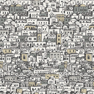 Mediterranea White & Metallic by Cole & Son Wallcovering