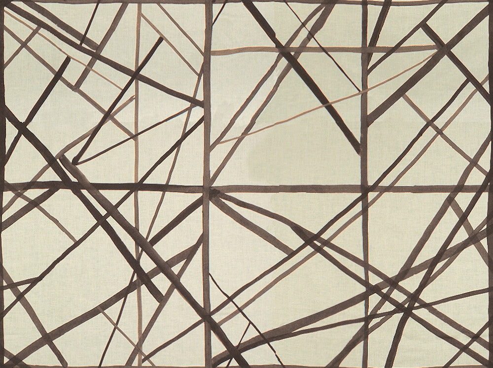 Channels Taupe/Ivory by Lee Jofa Modern Fabric