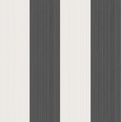 Jaspe Stripe Black + White by Cole & Son Wallcovering