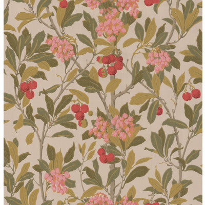 Strawberry Tree Pink & Linen by Cole & Son Wallcovering