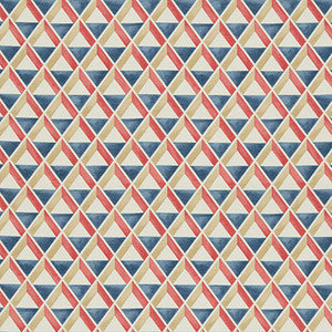 Cannes Print Red/Blue by Lee Jofa Fabric