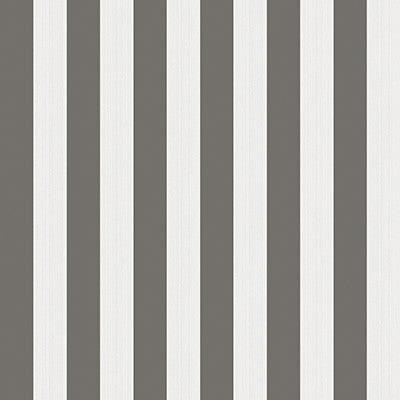 Regatta Stripe Black/White/Linen by Cole & Son Wallcovering