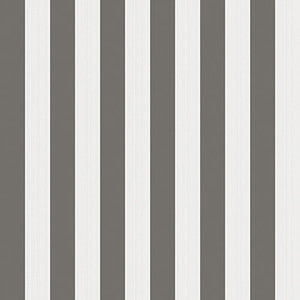 Regatta Stripe Black/White/Linen by Cole & Son Wallcovering