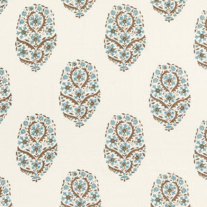Aydon Teal by G P & J Baker Fabric