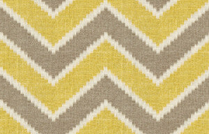 Amani Taupe/Yellow by Baker Lifestyle Fabric