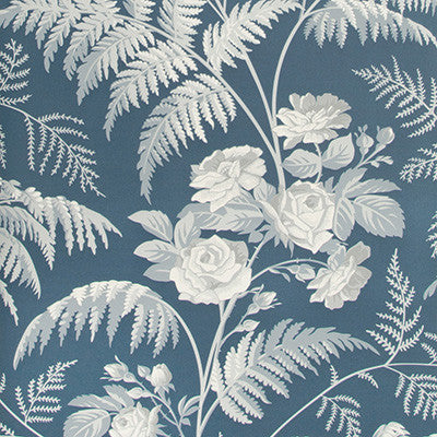 Rose White/Ice Blue/Denim by Cole & Son Wallcovering