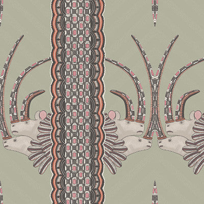 Jabu Olive & Pink by Cole & Son Wallcovering