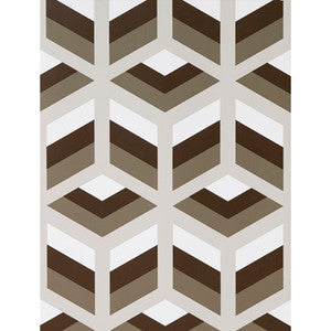 Xabi Marron/Gris by Gaston Y Daniela Wallcovering