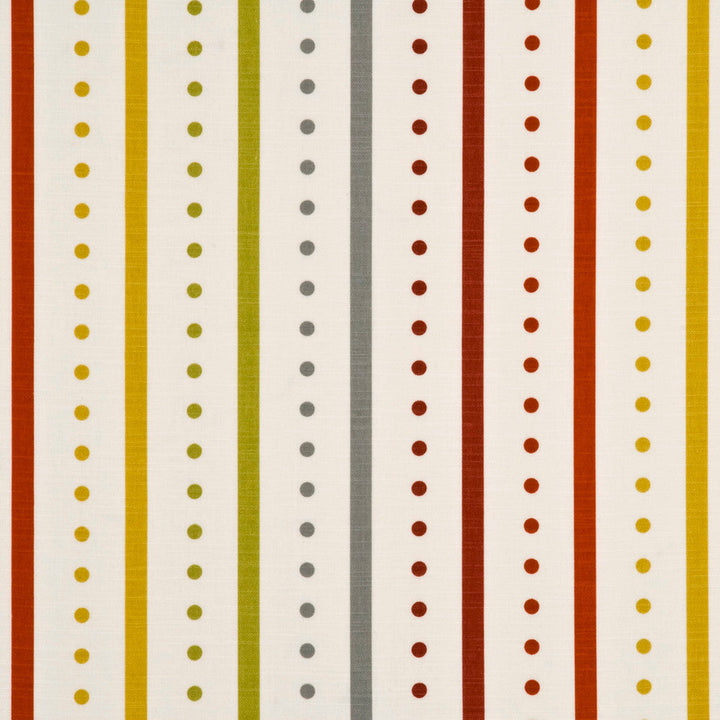 Opera Stripe Red/Gold by Baker Lifestyle Fabric