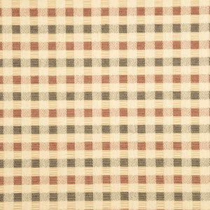 Wave Pleat Navy/Red by Baker Lifestyle Fabric