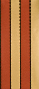 Valentino Stripe Flock Red/Gold by G P & J Baker Wallcovering