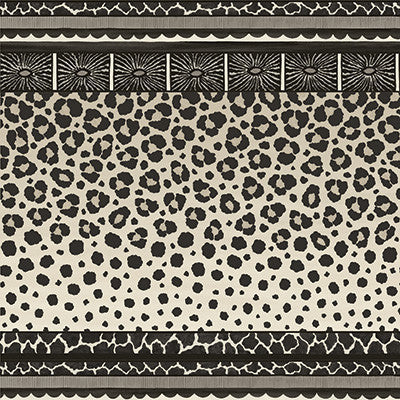 Zulu Border Black & White by Cole & Son Wallcovering