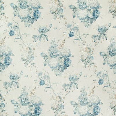 Adelyn Handblock Blue by Lee Jofa Fabric