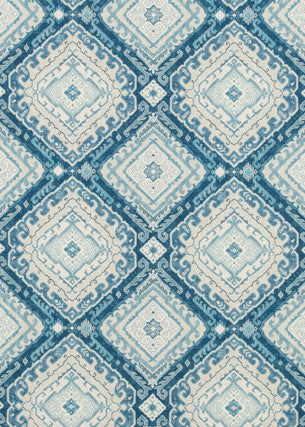 Rozel Indigo by Baker Lifestyle Fabric