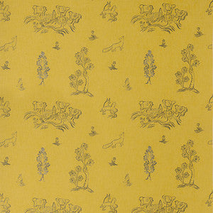 Friendly Folk Provencal Yellow by Kravet Couture Fabric