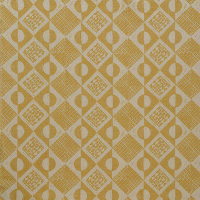 Circles And Squares Ochre by Lee Jofa Fabric