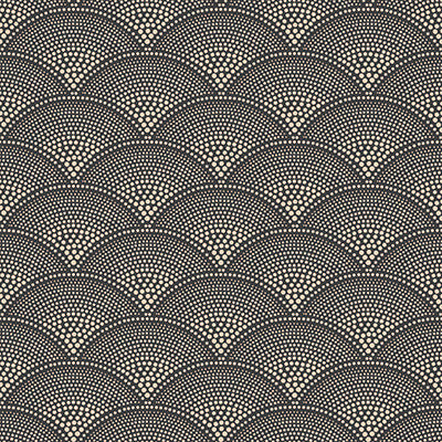 Feather Fan Charcoal/Bronze by Cole & Son Wallcovering