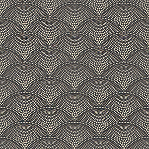 Feather Fan Charcoal/Bronze by Cole & Son Wallcovering