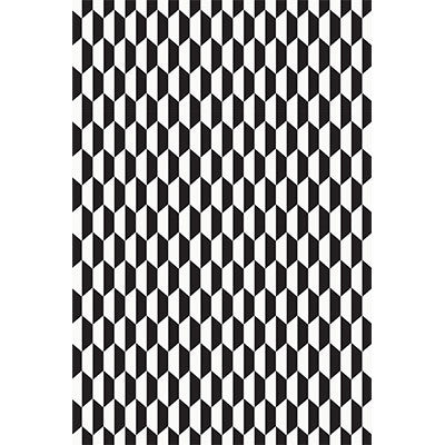 Tile Blk Wht by Cole & Son Fabric